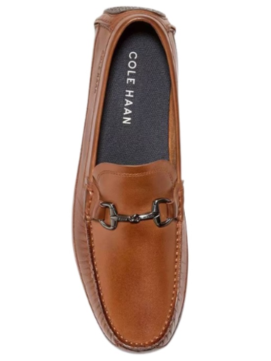 Cole Haan Men\'s Hutchison Grand Leather Bit Drivers in British Tan/Java. C41776 main image 4
